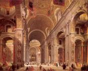 乔万尼 保罗 帕尼尼 : Interior of Saint Peters, Rome